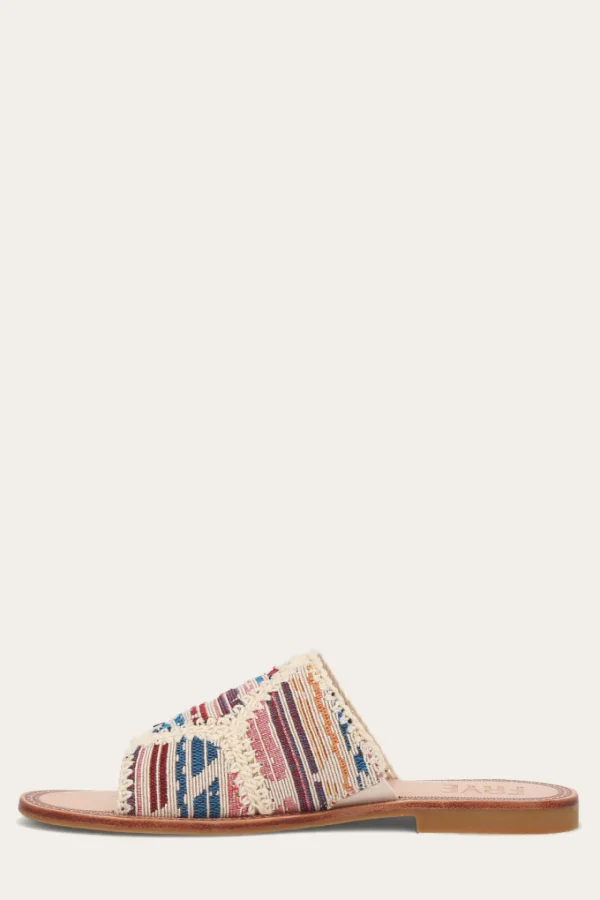 Frye Ava Crochet Slide Flash Sale