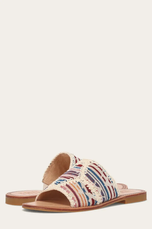 Frye Ava Crochet Slide Flash Sale