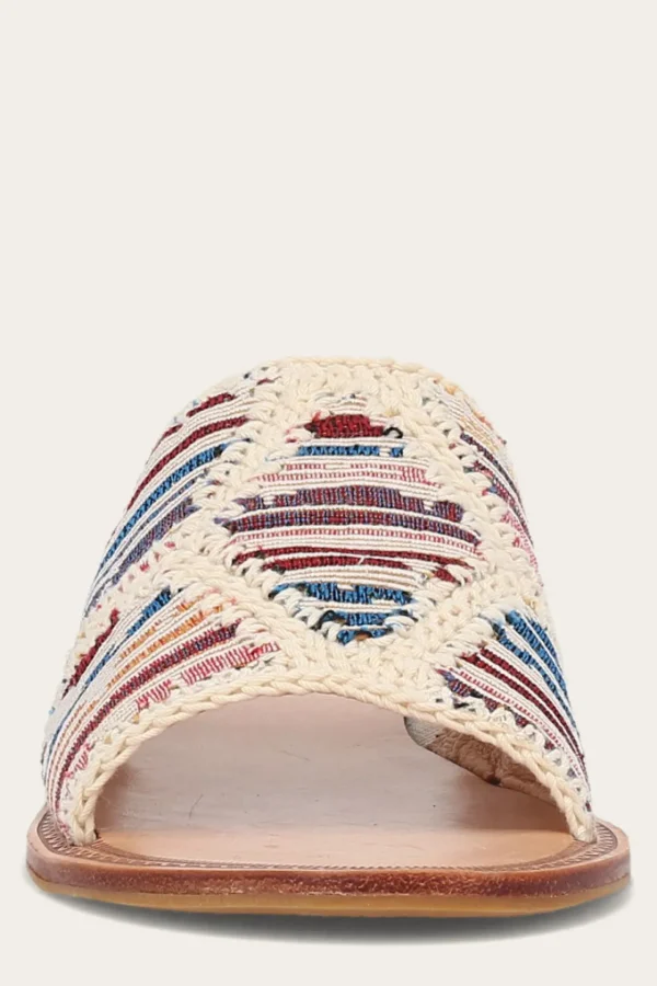 Frye Ava Crochet Slide Flash Sale