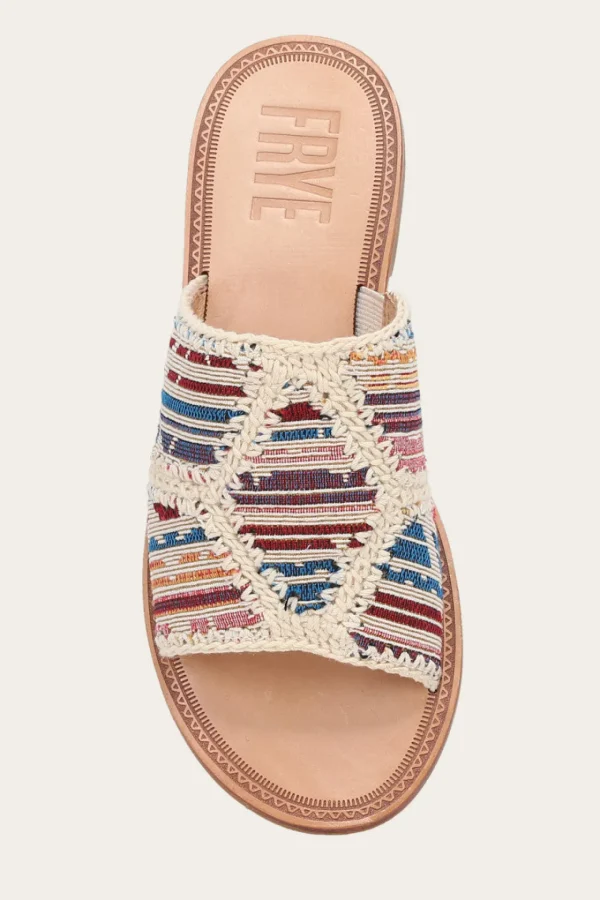 Frye Ava Crochet Slide Flash Sale