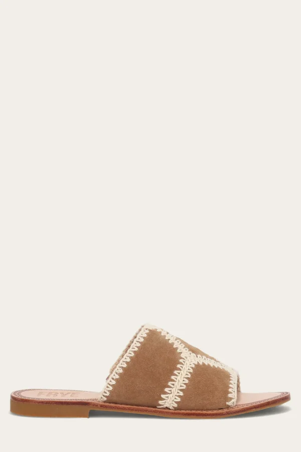 Frye Ava Crochet Slide Flash Sale