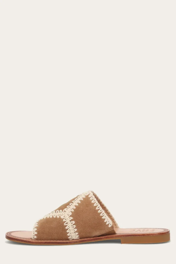 Frye Ava Crochet Slide Flash Sale