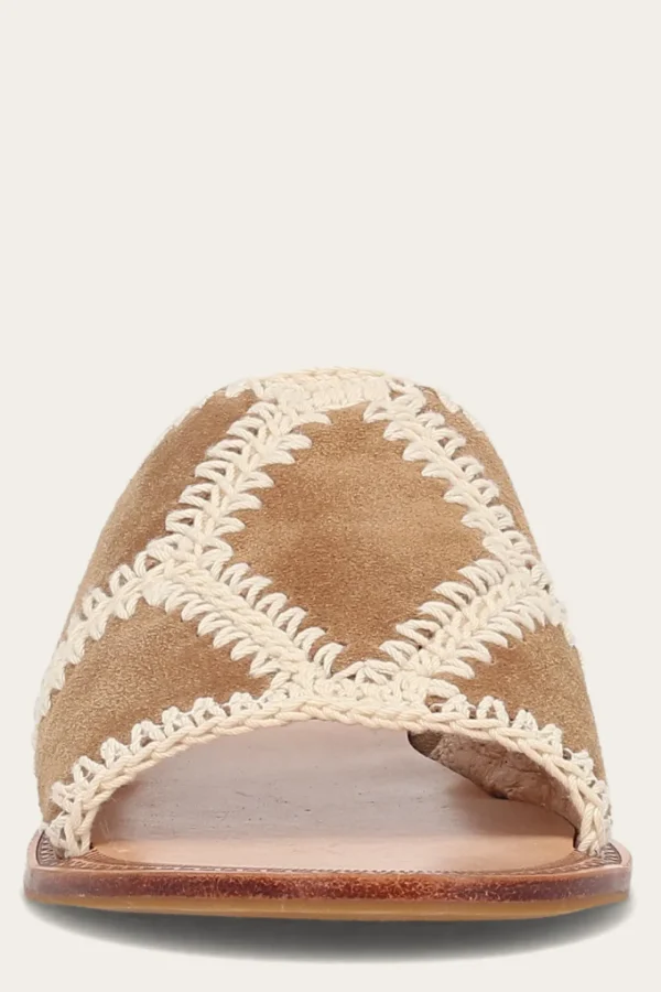 Frye Ava Crochet Slide Flash Sale