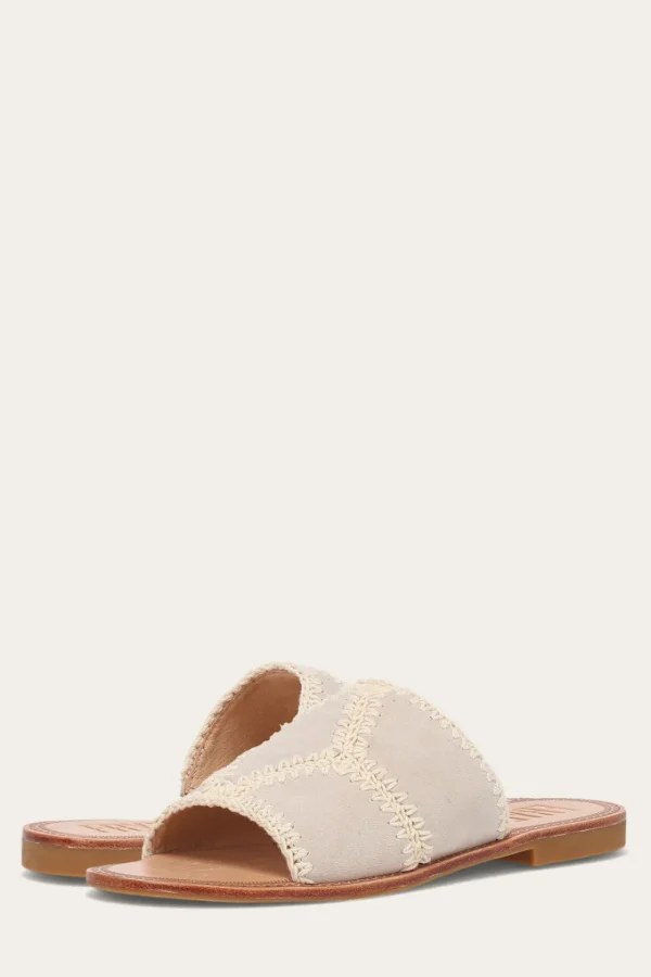 Frye Ava Crochet Slide Flash Sale