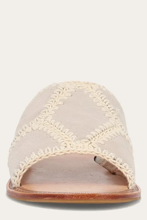 Frye Ava Crochet Slide Flash Sale