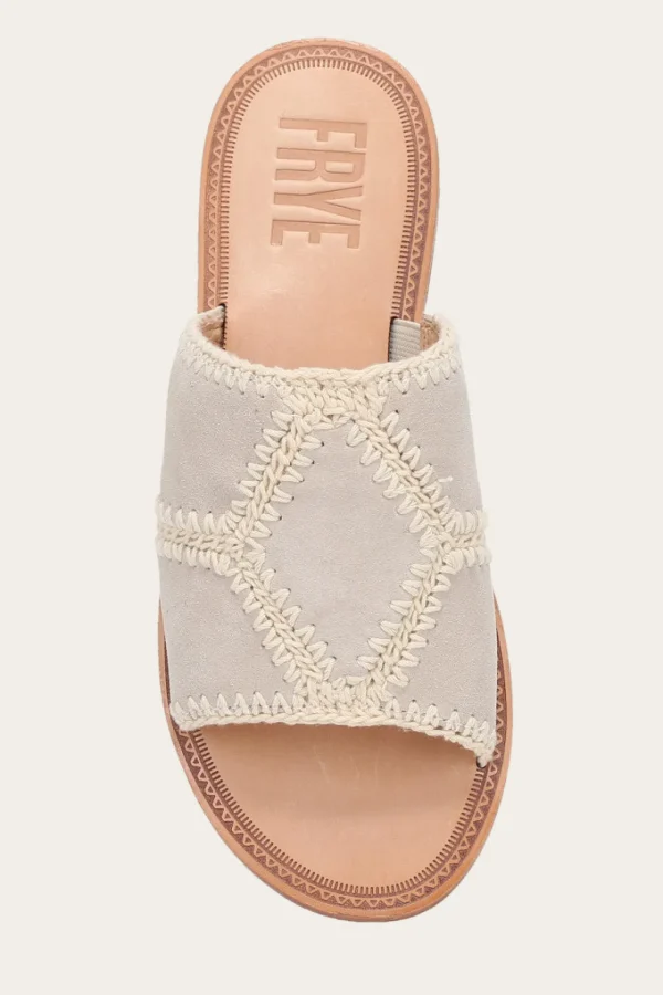 Frye Ava Crochet Slide Flash Sale