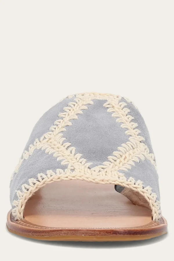 Frye Ava Crochet Slide Flash Sale