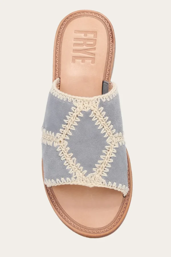 Frye Ava Crochet Slide Flash Sale