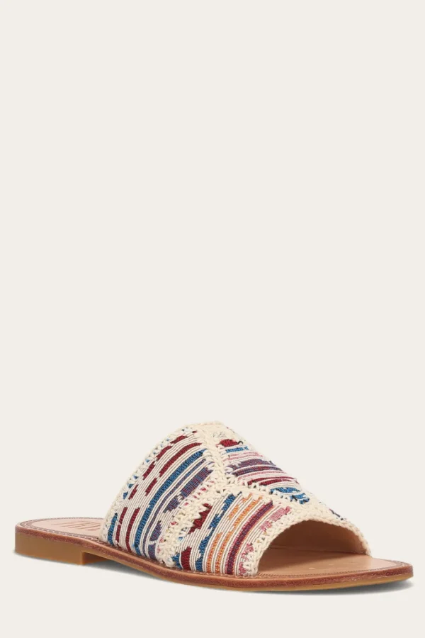 Frye Ava Crochet Slide Flash Sale