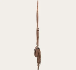 Frye Ava Raffia Convertible Belt Bag Cognac Hot
