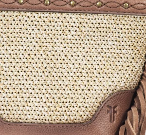 Frye Ava Raffia Mini Bucket Cognac Online