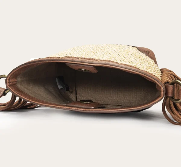 Frye Ava Raffia Mini Bucket Cognac Online
