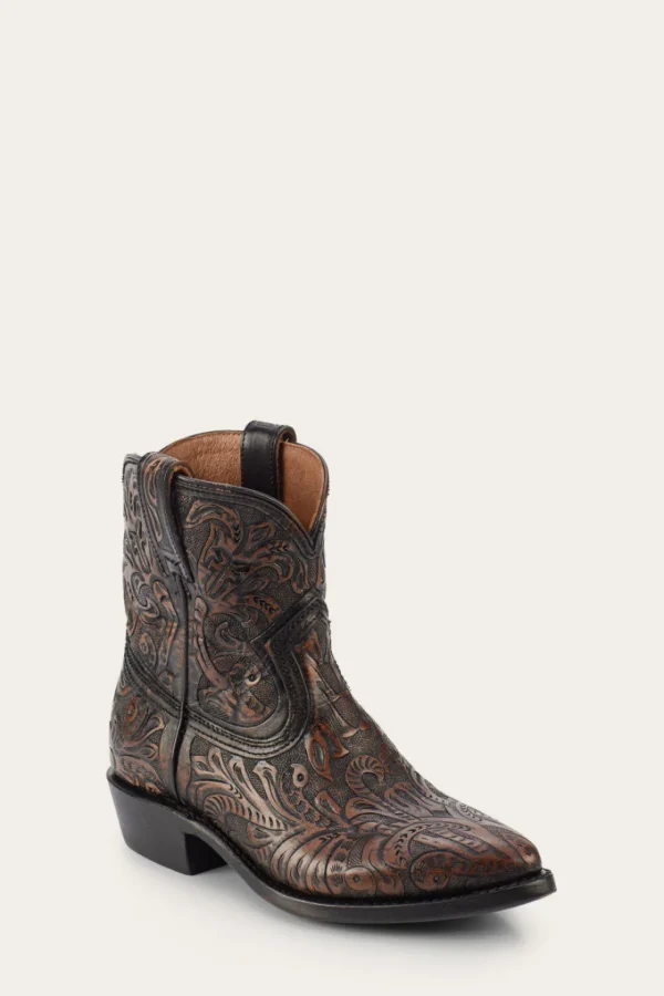 Frye Billy Short Tooled Black Fashion