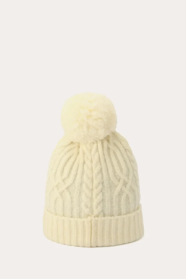 Frye Cable Beanie With Self Pom New