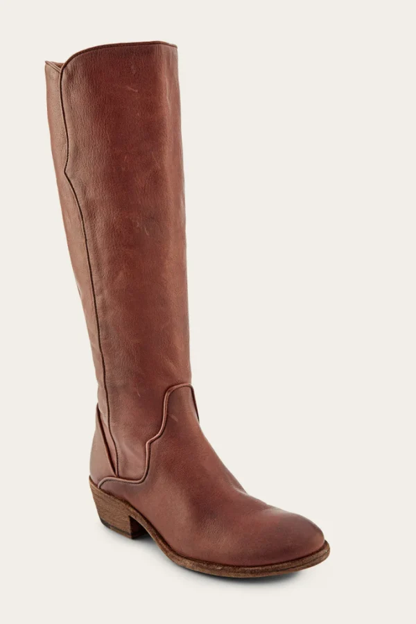 Frye Carson Piping Tall Wide Calf Cheap