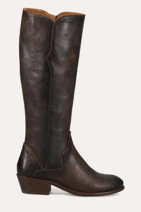 Frye Carson Piping Tall Wide Calf Cheap
