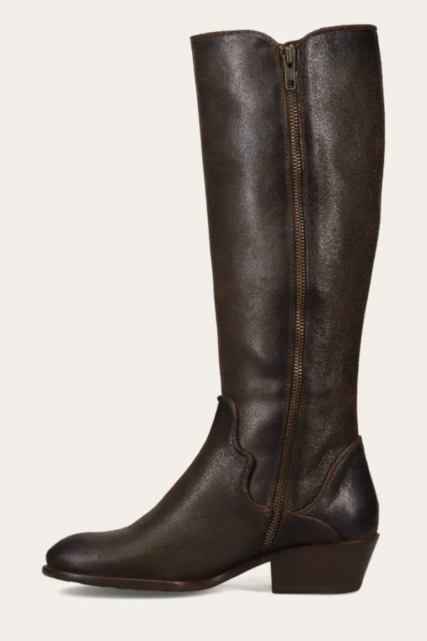 Frye Carson Piping Tall Wide Calf Cheap