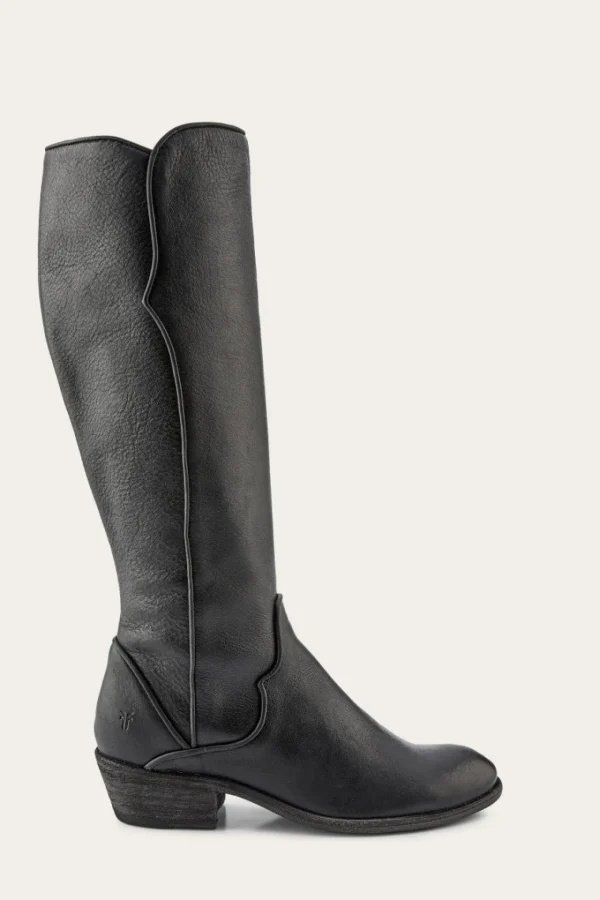 Frye Carson Piping Tall Wide Calf Cheap