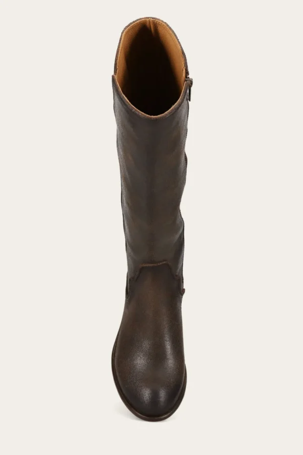 Frye Carson Piping Tall Wide Calf Cheap