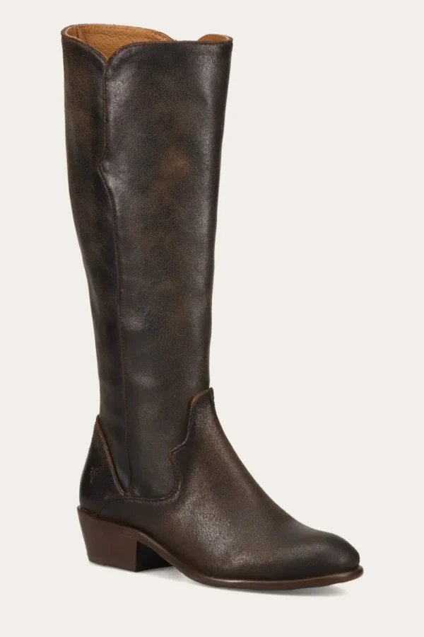 Frye Carson Piping Tall Wide Calf Cheap