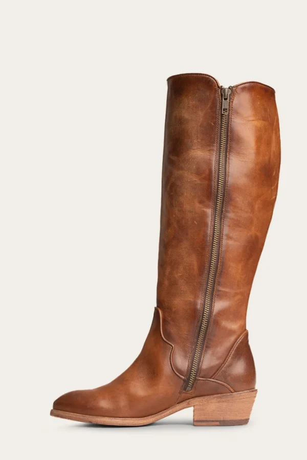Frye Carson Piping Tall Wide Calf Cheap