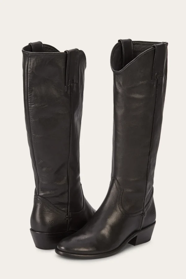 Frye Carson Pull On Wide Calf Black Flash Sale