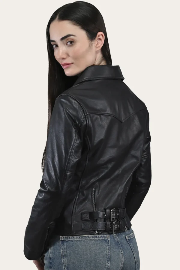 Frye Classic Biker Leather Jacket Cheap