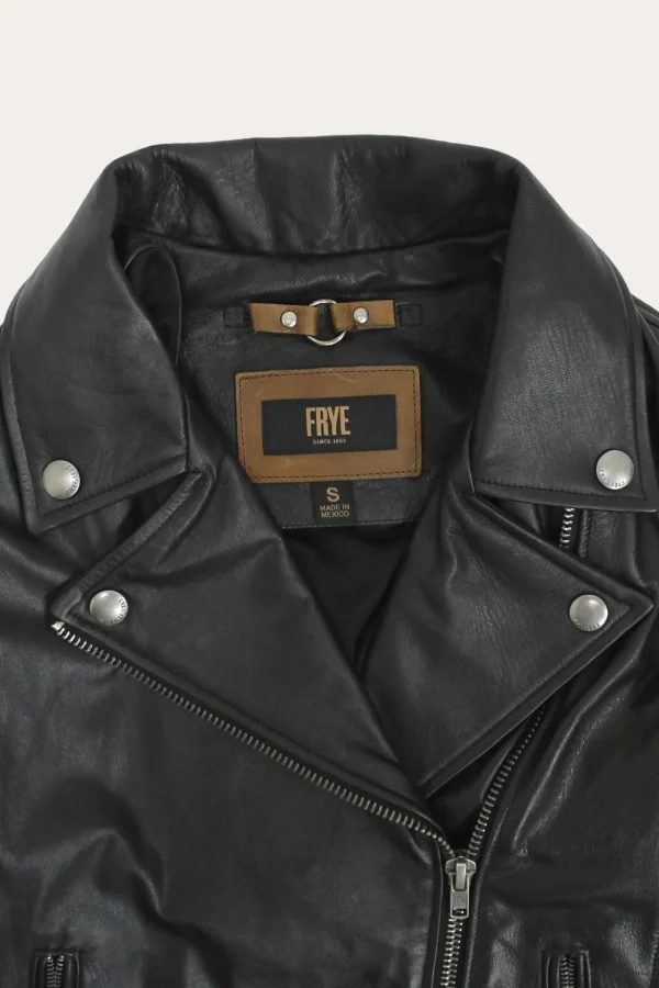 Frye Classic Biker Leather Jacket Cheap