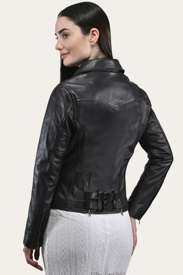 Frye Classic Biker Leather Jacket Cheap
