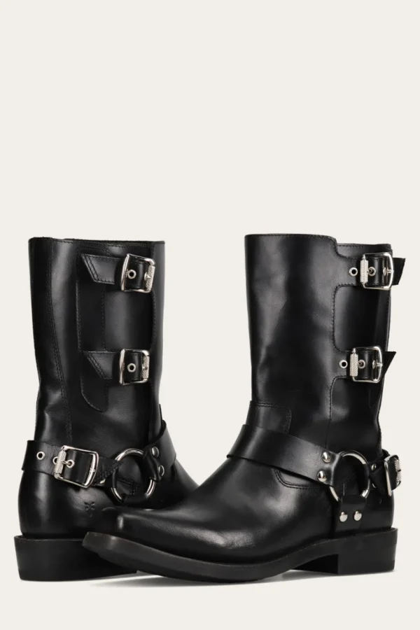 Frye Conway Moto Harness Black Best