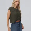 Frye Distressed Cable Sweater Vest Outlet