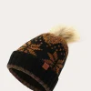 Frye Fair Isle Beanie With Cuff & Faux Fur Pom Discount