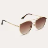 Frye Frenchie Sunglasses Gold Best