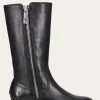 Frye Madison Heavy Zip Tall Black New