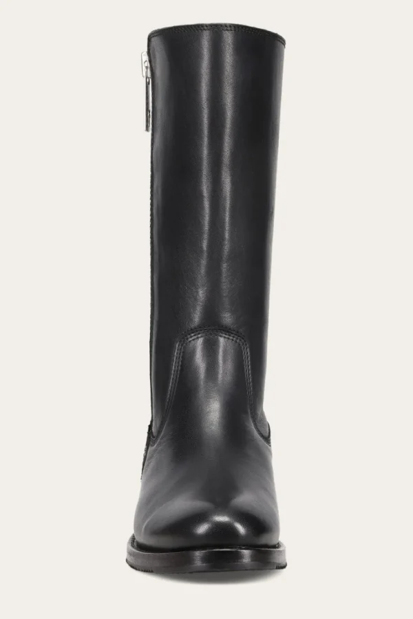 Frye Madison Heavy Zip Tall Black New