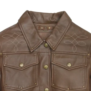 Frye Trucker Jacket Medium Brown Outlet