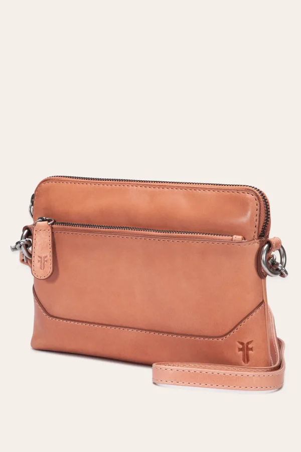 Frye Melissa Crossbody Wristlet APRICOT New