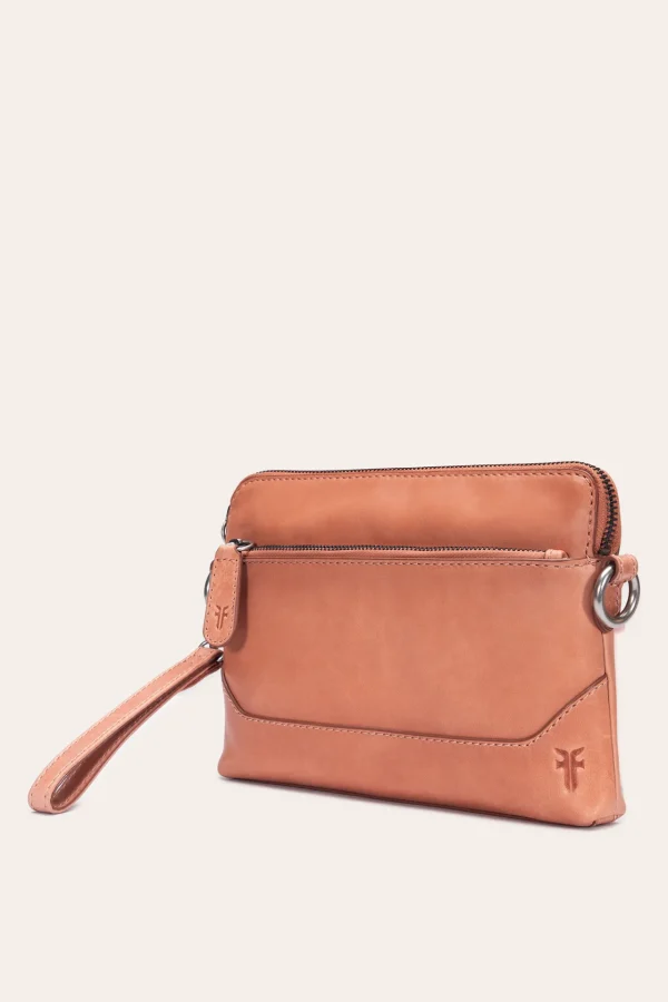 Frye Melissa Crossbody Wristlet APRICOT New