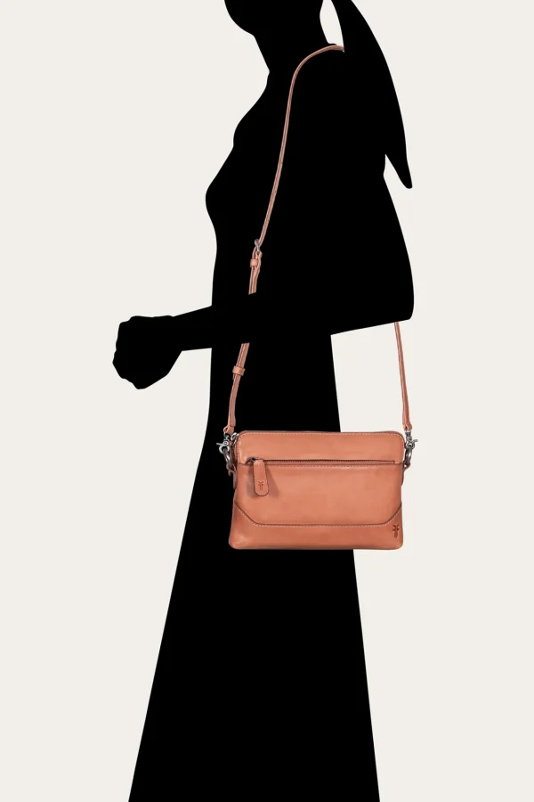 Frye Melissa Crossbody Wristlet APRICOT New