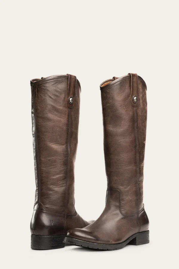 Frye Melissa Button Lug Tall New