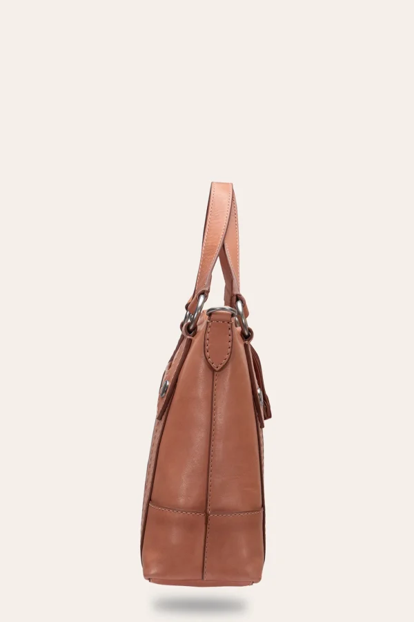 Frye Melissa Medium Satchel APRICOT Clearance
