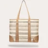 Frye Melissa Straw Shopper Beige Cheap