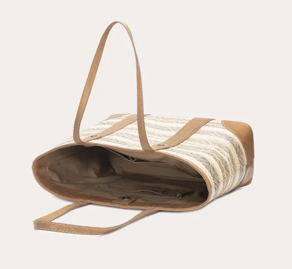 Frye Melissa Straw Shopper Beige Cheap