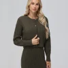 Frye Mixed Stitch Button Front Cardigan Discount