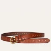 Frye 25MM Beaded Perf Belt Cheap