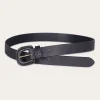 Frye 30mm Belt With Covered Buckle & Leather Lacing Store