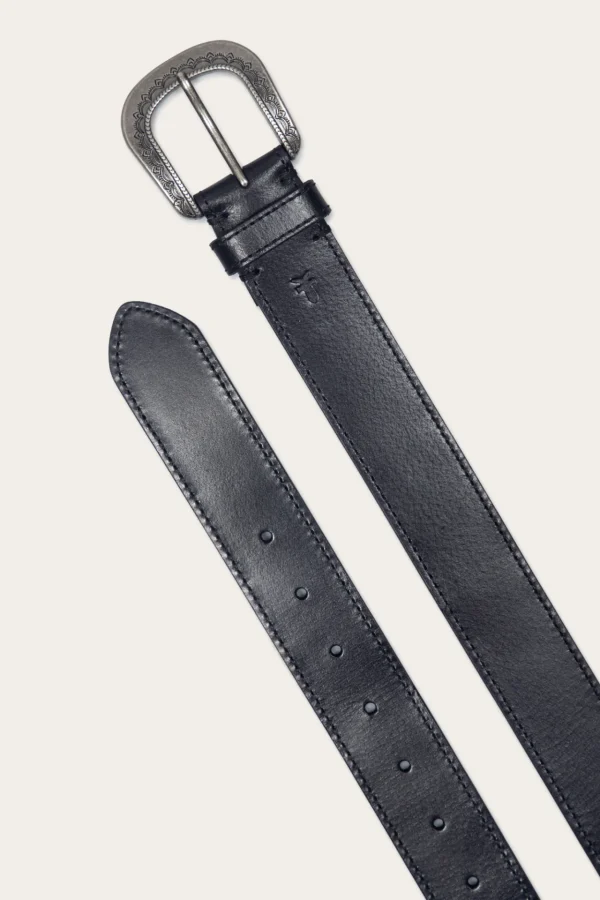 Frye 38mm Belt With Engraved Buckle Online