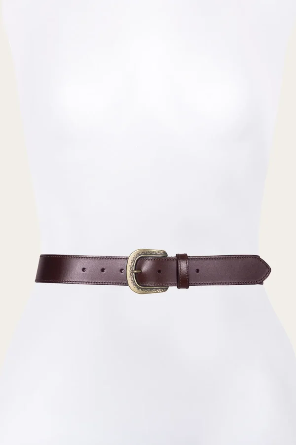 Frye 38mm Belt With Engraved Buckle Online