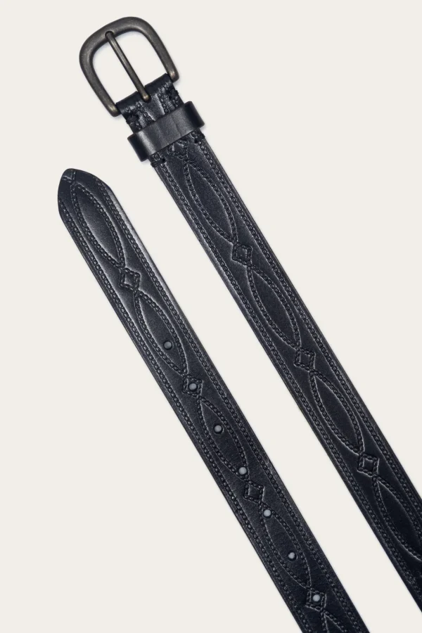 Frye 30mm Belt With Western Embossing Flash Sale