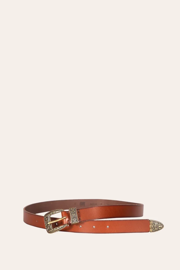 Frye 25MM Logo Western Belt Store